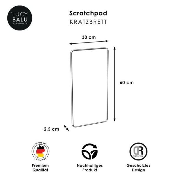 SCRATCHPAD Kratzbrett weiss anthrazit